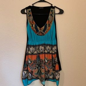 Venus paisley print blouse sleeveless small size